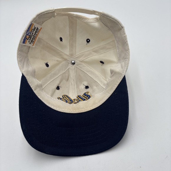 Vintage UCLA Football Snap Back Hat White Blue Rim Embroidered Logo Los Angeles - Picture 9 of 13
